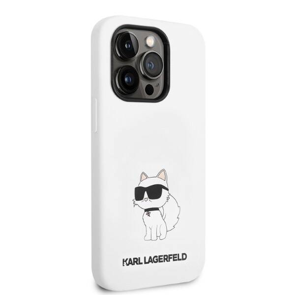 Karl Lagerfeld Silicone Choupette | Etui do iPhone 14 Pro - WHITE