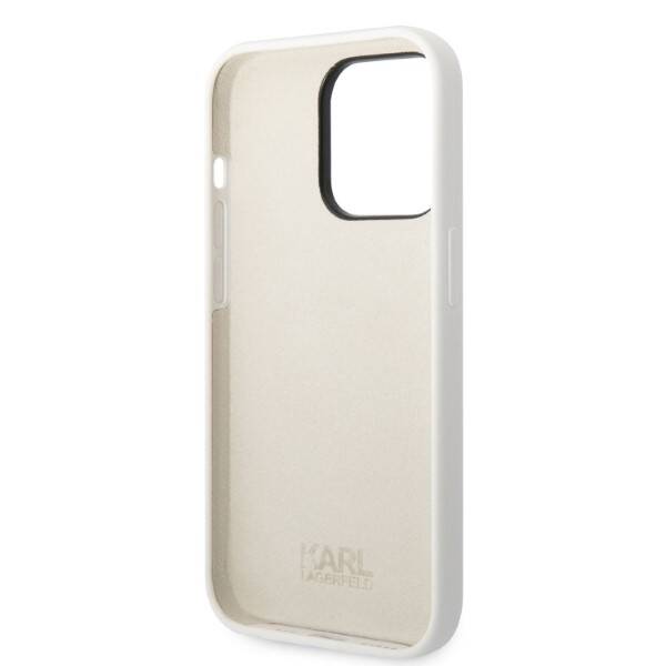 Karl Lagerfeld Silicone Choupette | Etui do iPhone 14 Pro - WHITE