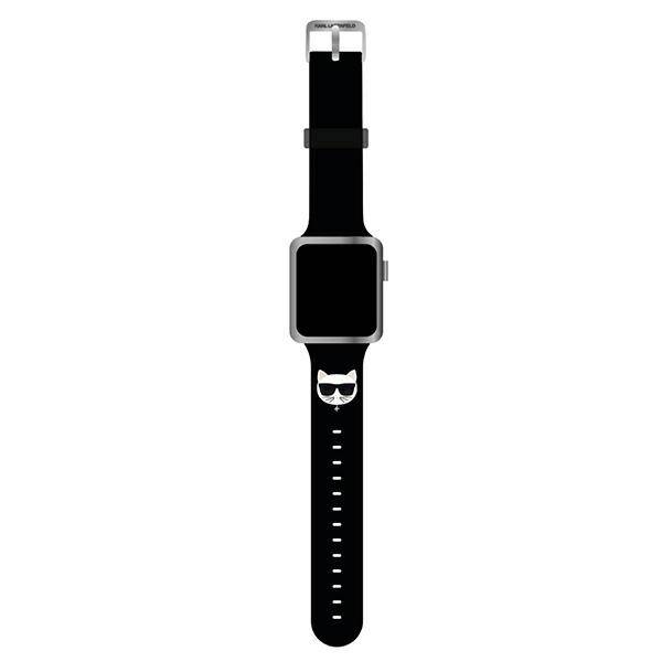 Karl Lagerfeld Silicone Choupette | Pasek do Apple Watch 42/44/45mm - BLACK