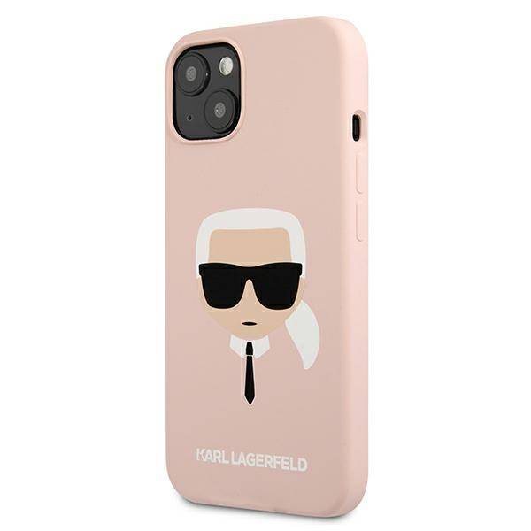 Karl Lagerfeld Silicone | Etui do iPhone 13 Mini - LIGHT PINK