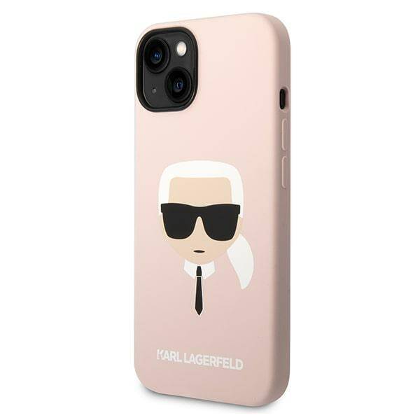 Karl Lagerfeld Silicone Head | Etui do iPhone 14 Plus - PINK