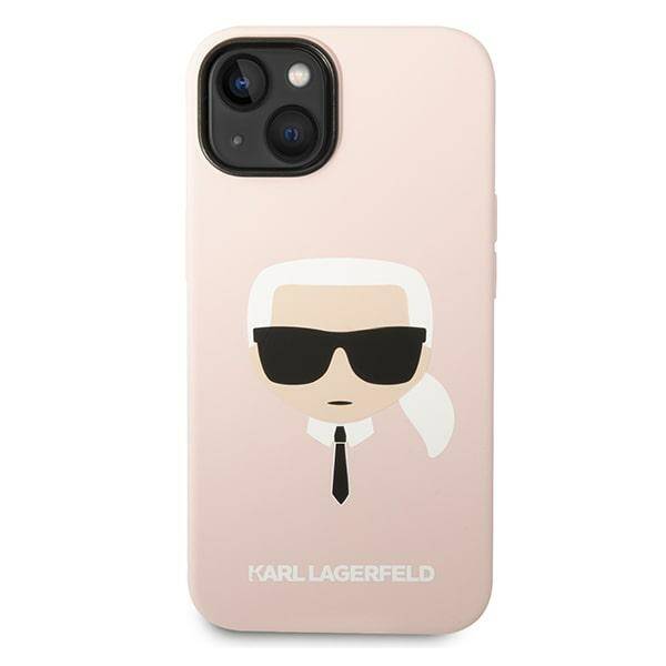 Karl Lagerfeld Silicone Head | Etui do iPhone 14 Plus - PINK