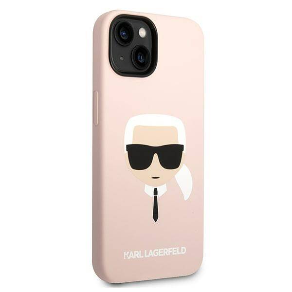 Karl Lagerfeld Silicone Head | Etui do iPhone 14 Plus - PINK