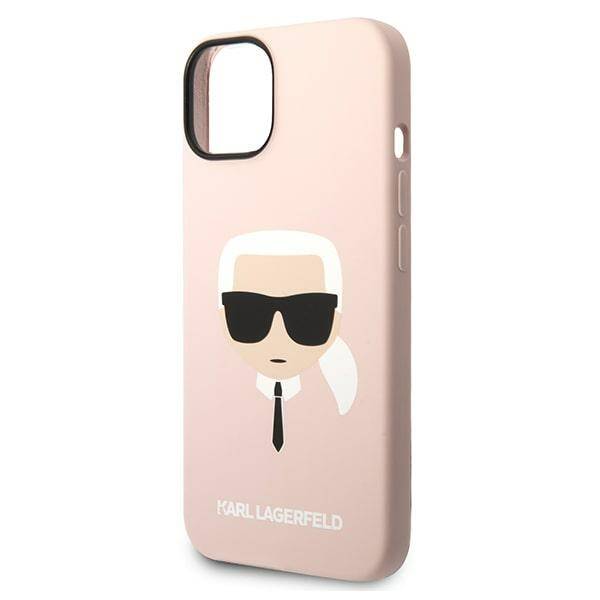 Karl Lagerfeld Silicone Head | Etui do iPhone 14 Plus - PINK