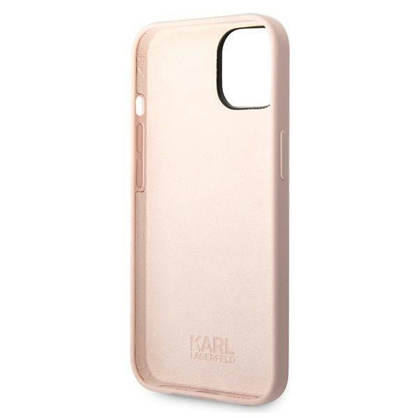 Karl Lagerfeld Silicone Head | Etui do iPhone 14 Plus - PINK