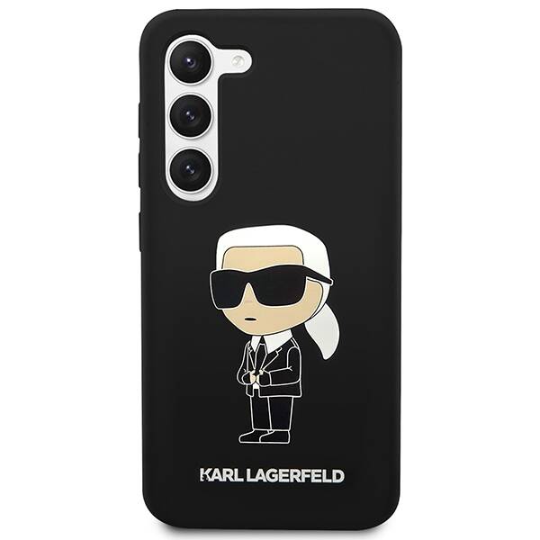 Karl Lagerfeld Silicone Ikonik | Etui do Galaxy S23 - BLACK