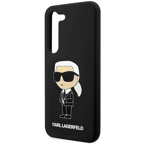 Karl Lagerfeld Silicone Ikonik | Etui do Galaxy S23 - BLACK