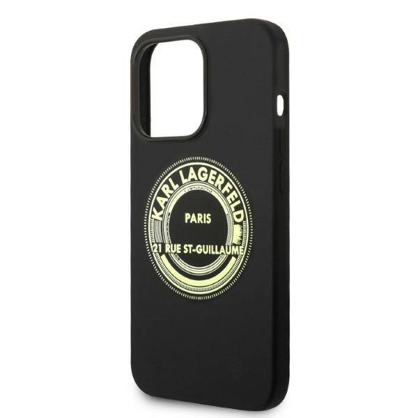 Karl Lagerfeld Silicone RSG | Etui do iPhone 14 Pro - BLACK