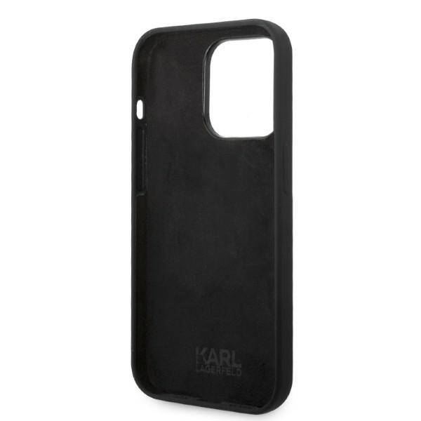 Karl Lagerfeld Silicone RSG | Etui do iPhone 14 Pro - BLACK