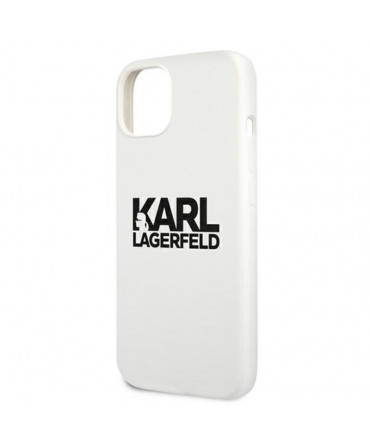 Karl Lagerfeld Silicone Stack Logo | Etui do iPhone 13 Mini - WHITE