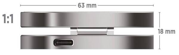 ŁADOWARKA BEZPRZEWODOWA Z MAGSAFE 3W1MOBILE ORIGIN TRAVEL CHARGE