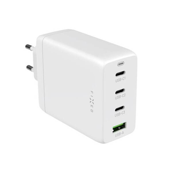 ŁADOWARKA SIECIOWA FIXED GAN 3XUSB-C USB-A PD 3.0 100 W BIAŁA