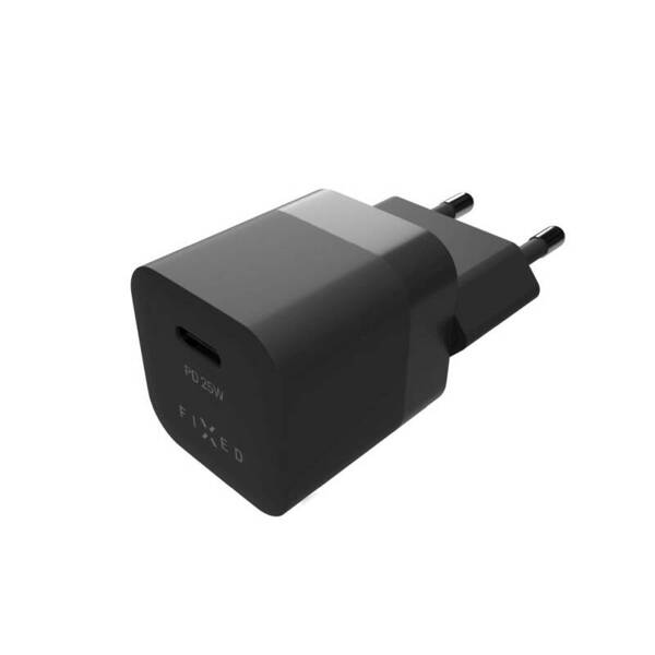 ŁADOWARKA SIECIOWA FIXED MINI 1XUSB-C PD 25W CZARNA