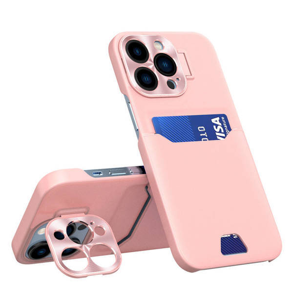 Leather Stand Case | Etui do iPhone 14 Pro - PINK