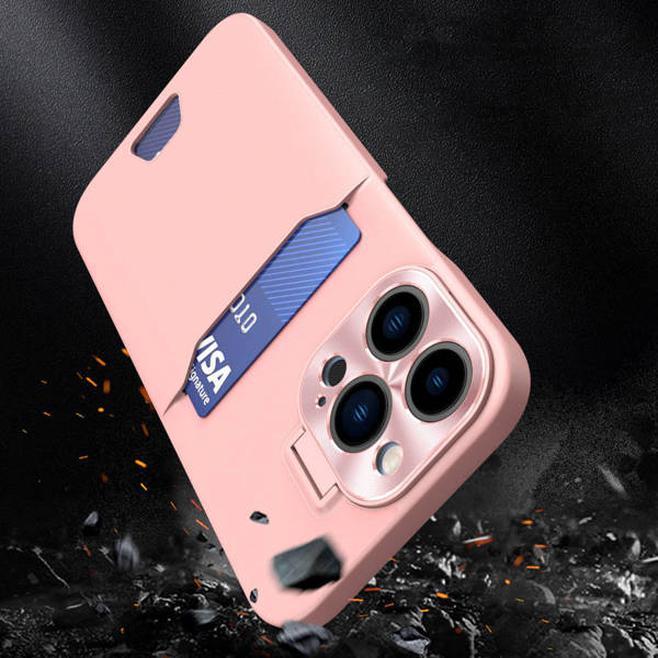 Leather Stand Case | Etui do iPhone 14 Pro - PINK