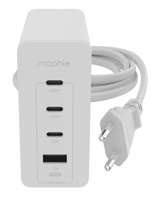 Mophie GaN speedport ŁADOWARKA SIECIOWA 120W - 3 X USB-C 1 X USB-A