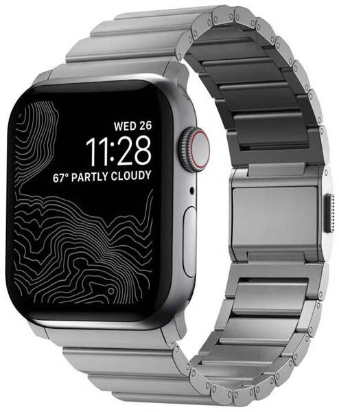 Nomad Titanium Band | Pasek do Apple Watch 42/44/45/49mm - SILVER