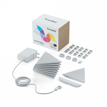 PANELE ŚWIETLNE NANOLEAF SHAPES MINI TRIANGLES STARTER KIT 9 SZT.