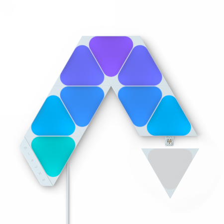 PANELE ŚWIETLNE NANOLEAF SHAPES MINI TRIANGLES STARTER KIT 9 SZT.