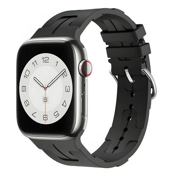 PASEK DO APPLE WATCH 38 / 40 / 41 MM SILICONE BELINE CZARNY