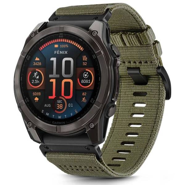 PASEK DO GARMIN FENIX 5 / 6 / 6 PRO / 7 / 8 (47 MM) / E TECH-PROTECT NYLON