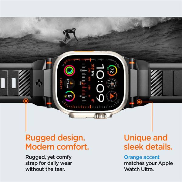 PASEK do APPLE WATCH 42 / 44 / 45 / 49 mm SPIGEN RUGGED ULTRA