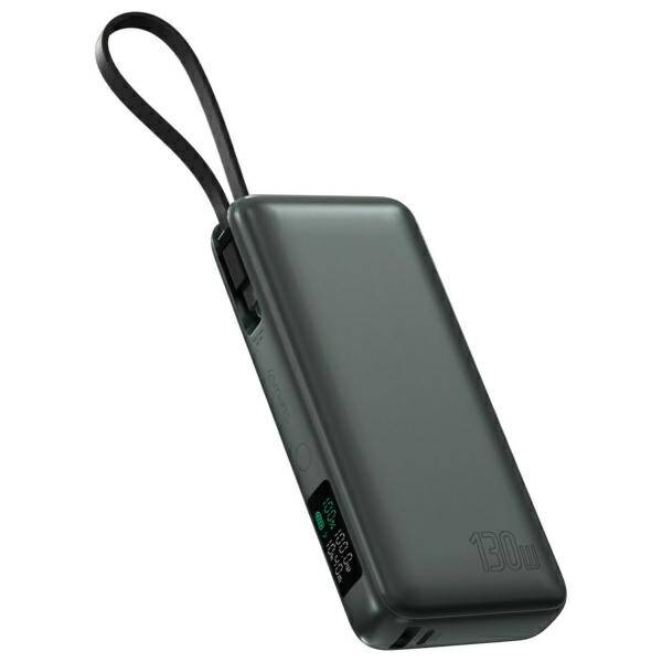 POWERBANK 20000MAH 130W 4SMARTS ENTERPRISE WBUDOWANY KABEL USB-C SZARY