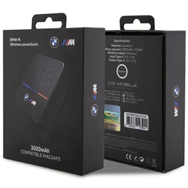 POWERBANK INDUKCYJNY BMW 5W 3000MAH + KABEL MAGSAFE COLLECTION