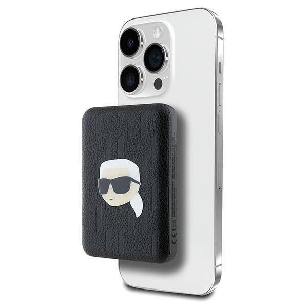 POWERBANK INDUKCYJNY KARL LAGERFELD 15W 5000MAH KARL HEAD PIN MAGSAFE