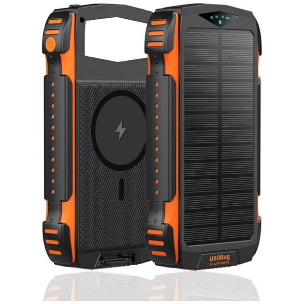 POWERBANK SOLARNY BATERIA 20000MAH 4SMARTS TITANPACK RUGGED ULTIMAG CZARNY