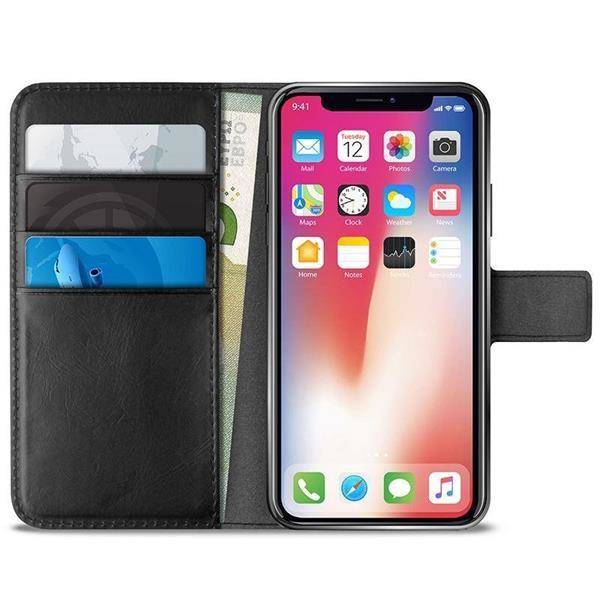 PURO Booklet Wallet Case etui do iPhone XS Max - BLACK