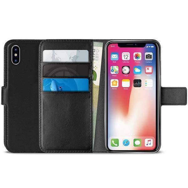 PURO Booklet Wallet Case etui do iPhone XS Max - BLACK