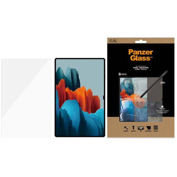 PanzerGlass E2E Super+ | Szkło Hartowane do Galaxy Tab S8 Ultra/S9 Ultra - CLEAR