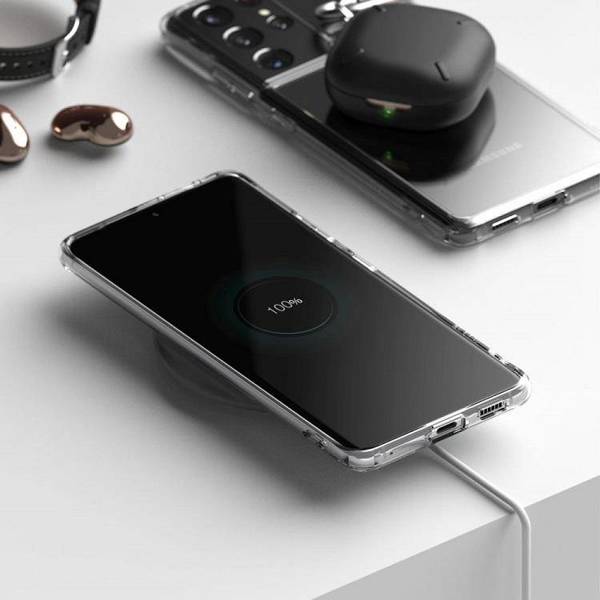 Ringke Fusion Design etui do Samsung Galaxy S21 Ultra - Clear