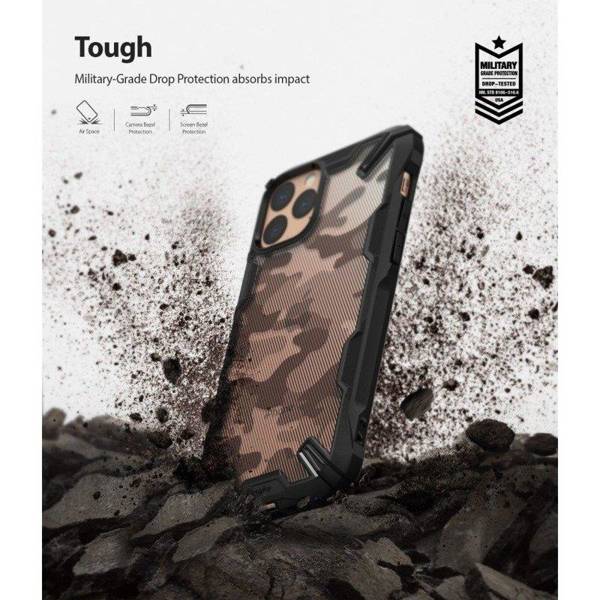 Ringke Fusion-X Design etui do Apple iPhone 11 Pro Max - Camo Black