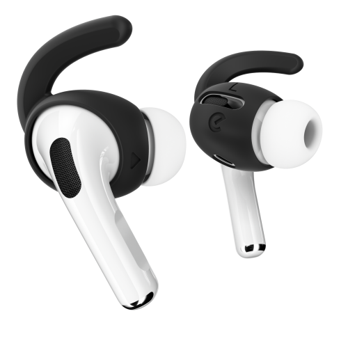 SILIKONOWE NAKŁADKI DO AIRPODS PRO KEYBUDZ EARBUDDYZ CZARNE