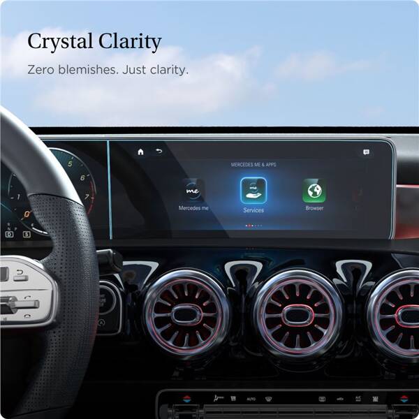 SKŁO HARTOWANE SPIGEN DO MERCEDES BENZ GLASS CRYSTAL CLEAR 2SZT A-CLASS