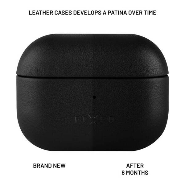 SKÓRZANE ETUI DO APPLE AIRPODS 3 FIXED PODSLEATHER CZARNE