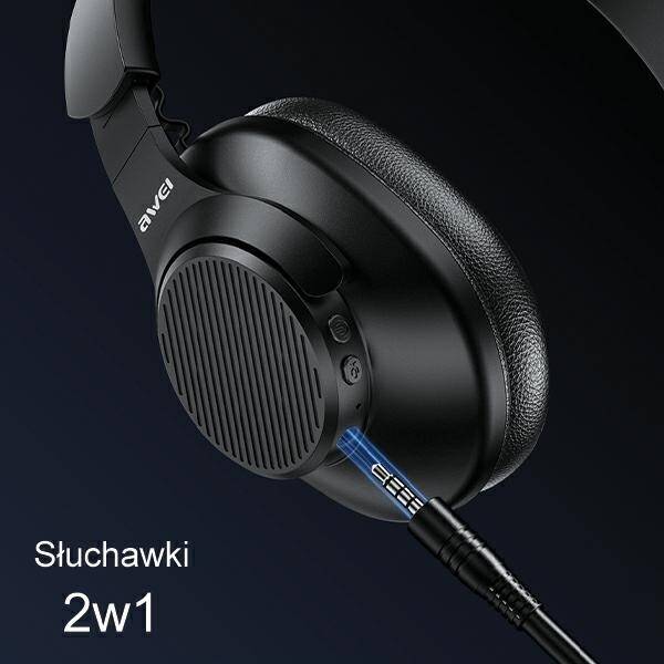 SŁUCHAWKI NAUSZNE BLUETOOTH BEZPRZEWODOWE AWEI A997 Pro ANC BLACK