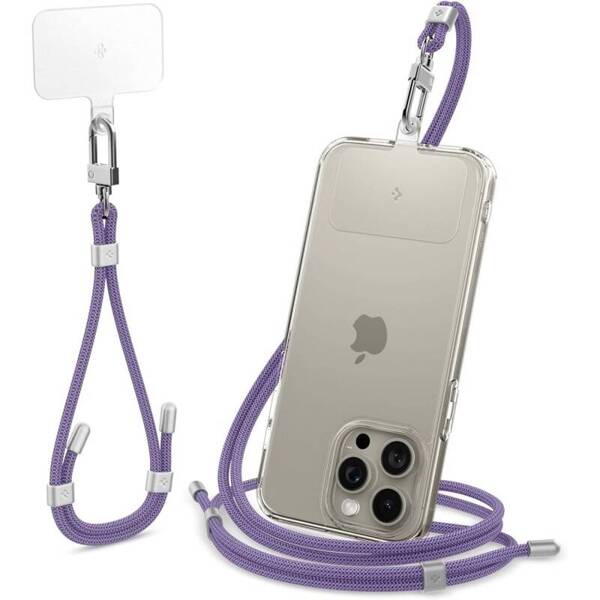 SMYCZ DO TELEFONU SPIGEN UNIVERSAL STRAP SET CROSSBODY & WRIST DEEP PURPLE