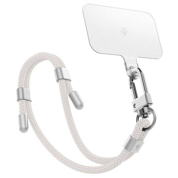 SMYCZ DO TELEFONU SPIGEN UNIVERSAL STRAP SET CROSSBODY & WRIST PEARL WHITE