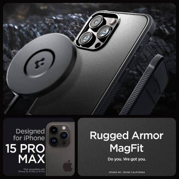 SPIGEN ARMOR MAGSAFE ETUI do IPHONE 15 PRO MAX