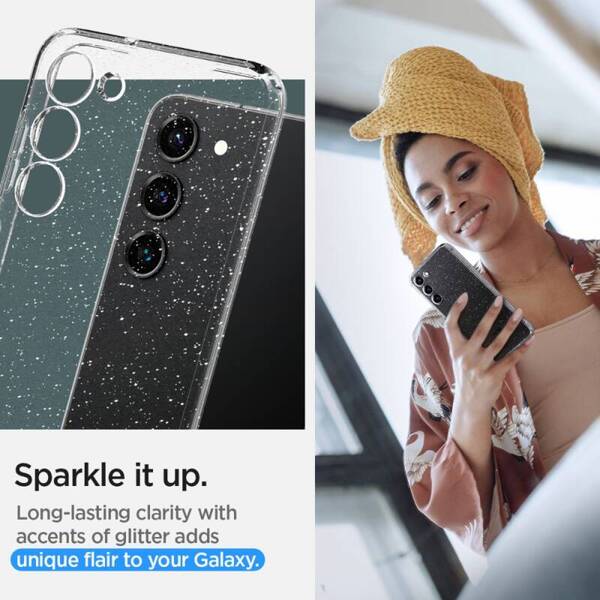 SPIGEN LIQUID CRYSTAL ETUI do GALAXY S23 GLITTER