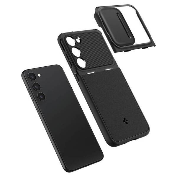 SPIGEN OPTIK ARMOR ETUI do GALAXY S23 BLACK