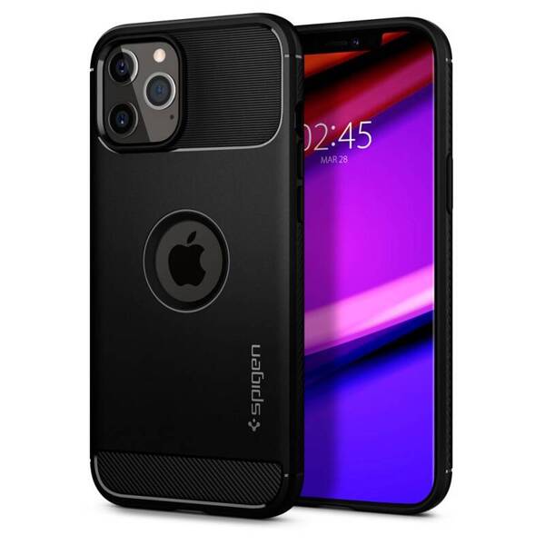 SPIGEN RUGGED ARMOR ETUI DO IPHONE 12/12 PRO MATTE BLACK