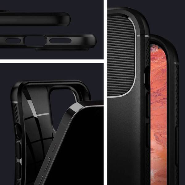 SPIGEN RUGGED ARMOR ETUI DO IPHONE 12/12 PRO MATTE BLACK