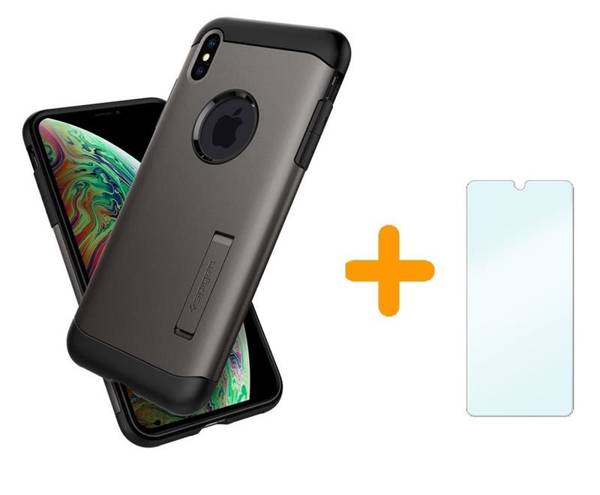 SPIGEN Slim Armor etui do iPhone XS Max - GUNMETAL