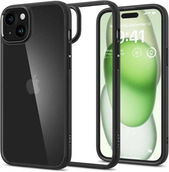 SPIGEN ULTRA HYBRID ETUI do IPHONE 15 PLUS MATTE BLACK