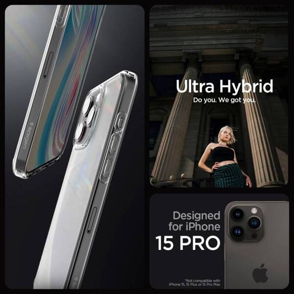 SPIGEN ULTRA HYBRID ETUI do IPHONE 15 PRO