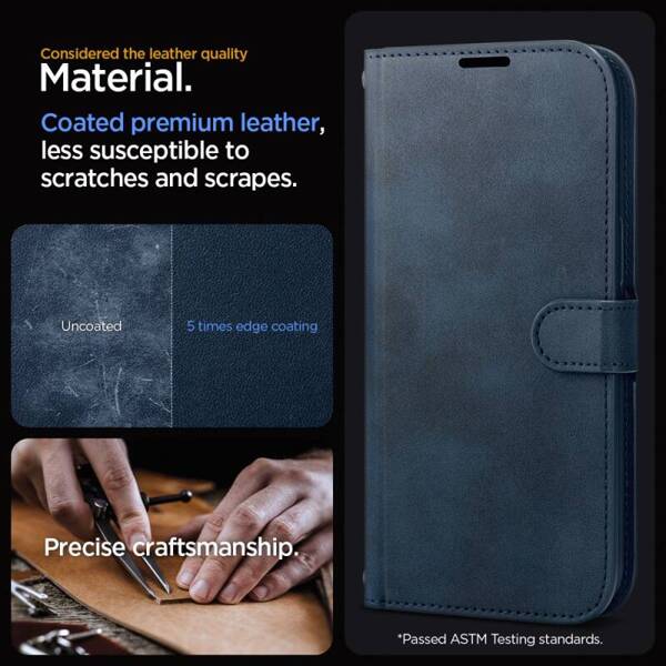 SPIGEN WALLET ”S” PRO ETUI do IPHONE 15 PRO MAX NAVY